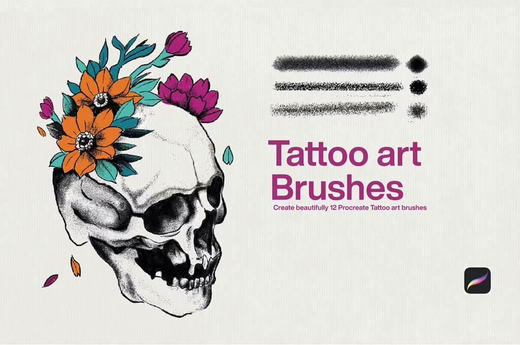 10 Tattoo Art Brushes Procreate