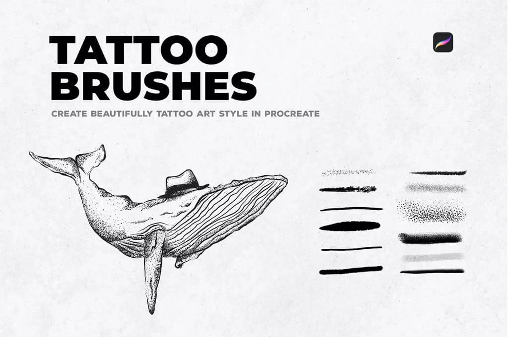 12 Tattoo Art Brushes — Procreate