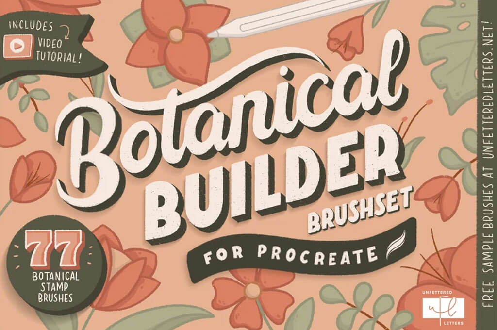 Botanical Builder Brush Set for Procreate