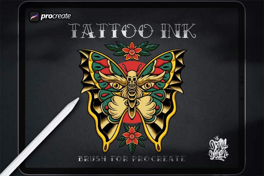 Dansdesign Tattoo Ink Brush Procreate