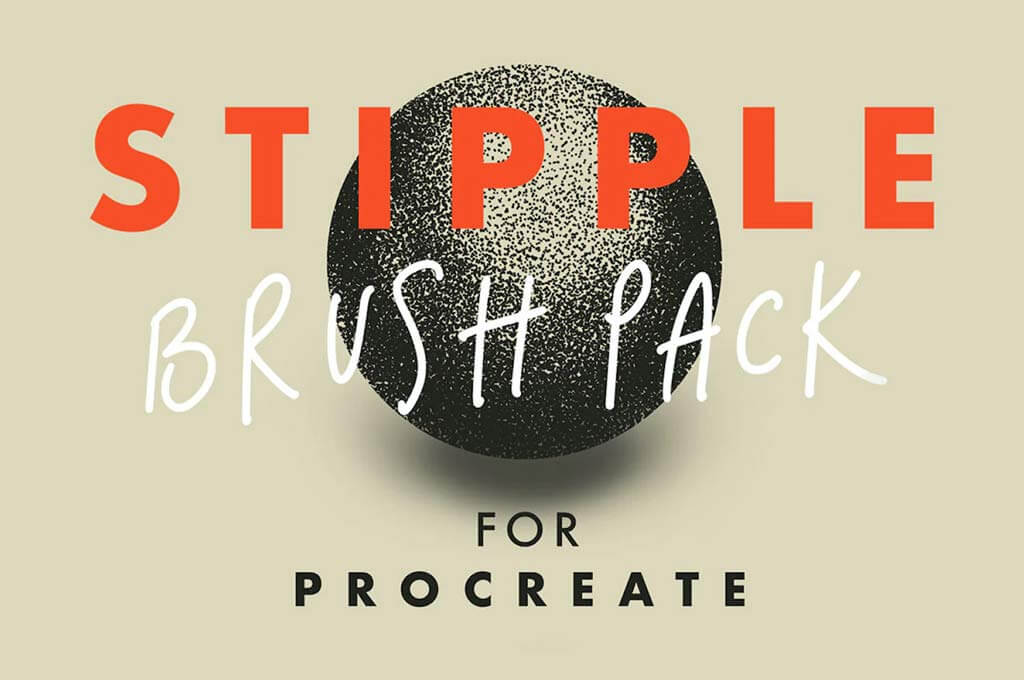 Free Procreate Stipple Brush Pack