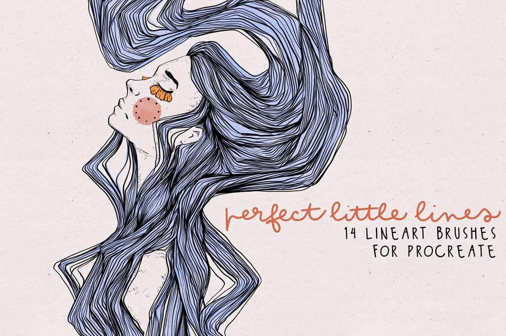 Perfect Little Lines — 14 FREE Lineart Brushes for Procreate