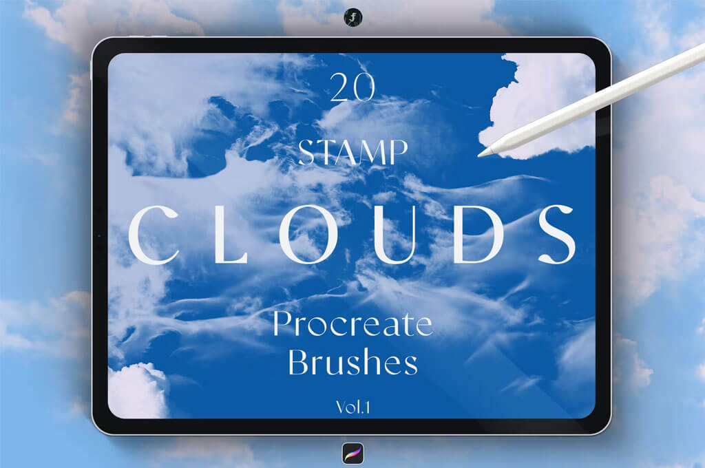 Stamp Clouds Procreate Brushes Vol.1