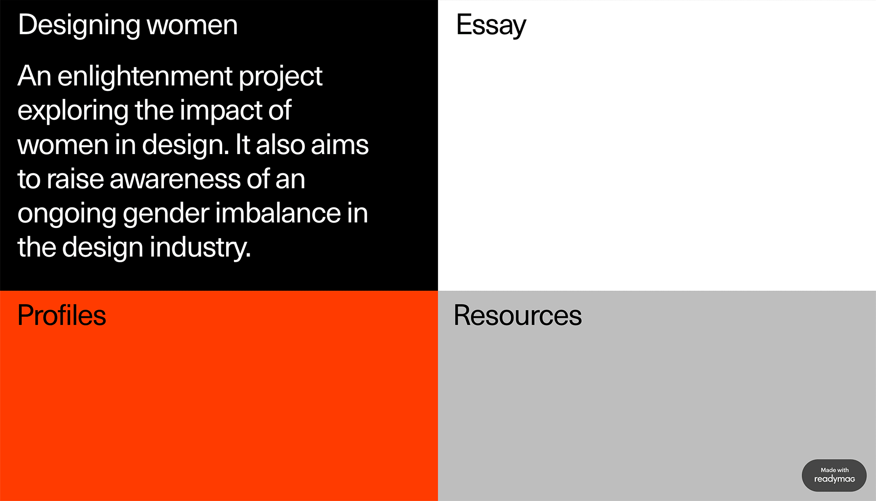 Designing Women: A research challenging gender imbalance