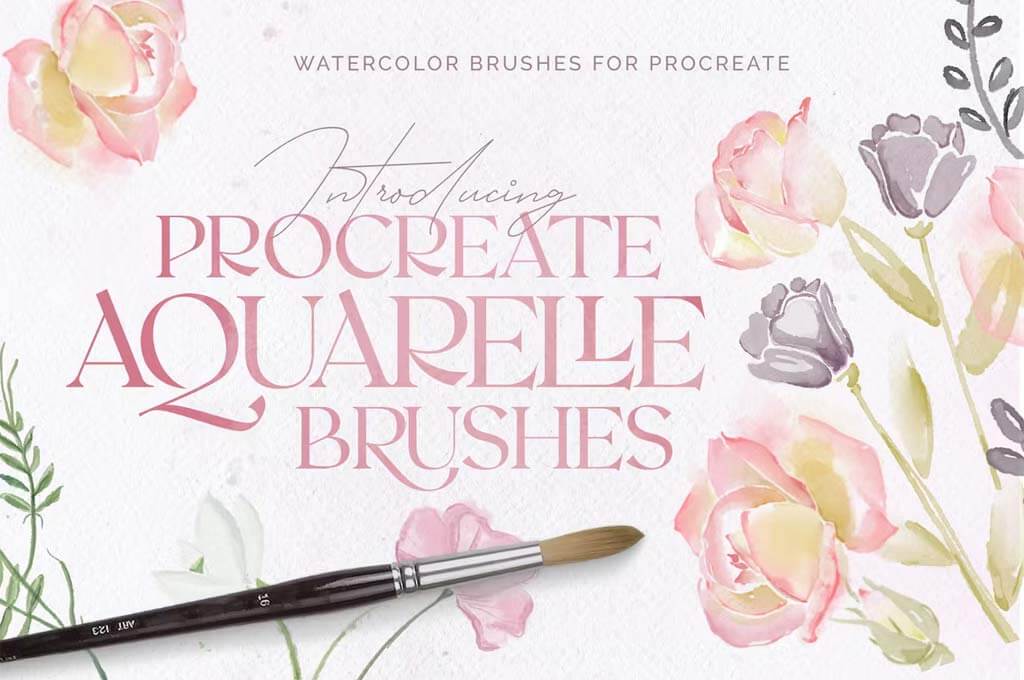 Aquarelle Watercolor: Procreate Brushes