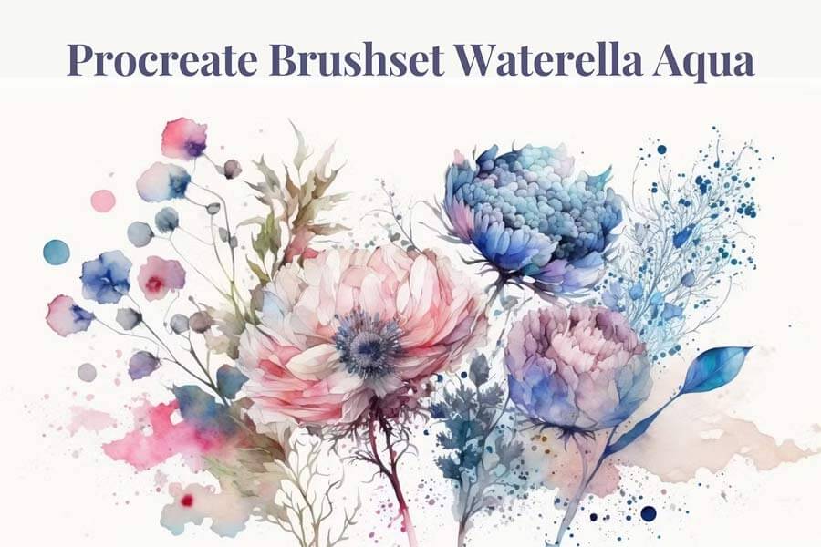 Procreate Brushes Waterella — Watercolor Aqua