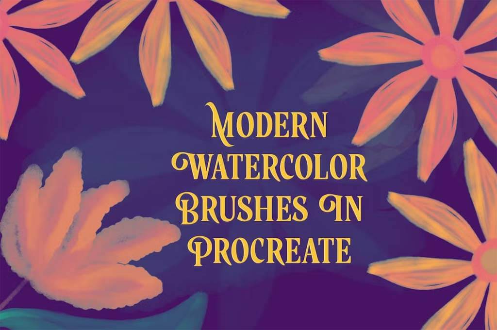 Procreate Brushes — Modern Watercolor